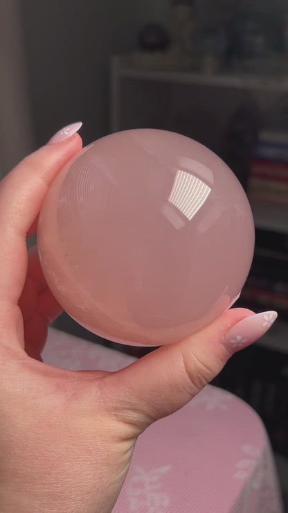 Jelly Star Rose Quartz Sphere “N”