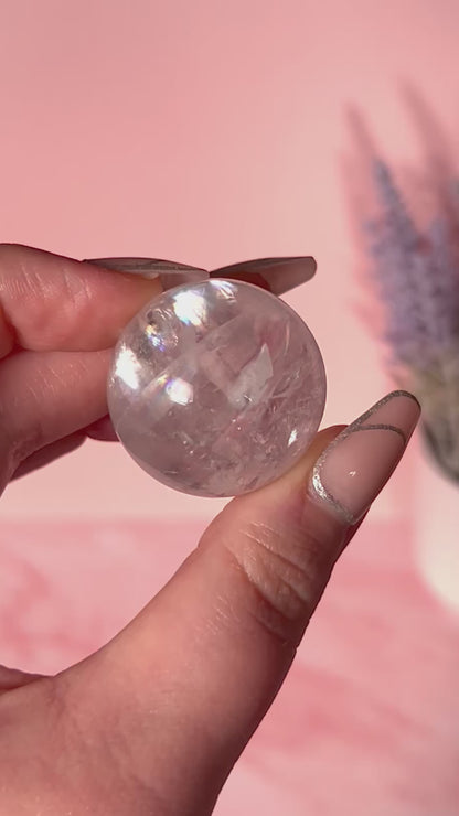 Mini Rainbow Optical Calcite Sphere - Intuitively Chosen