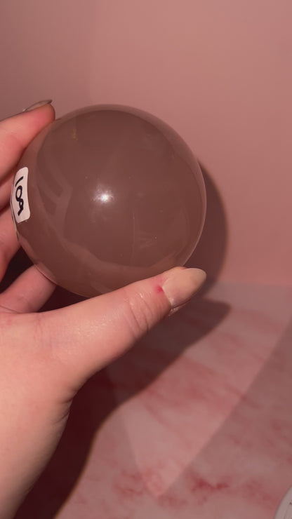 Jelly Star Rose Quartz Sphere “N”