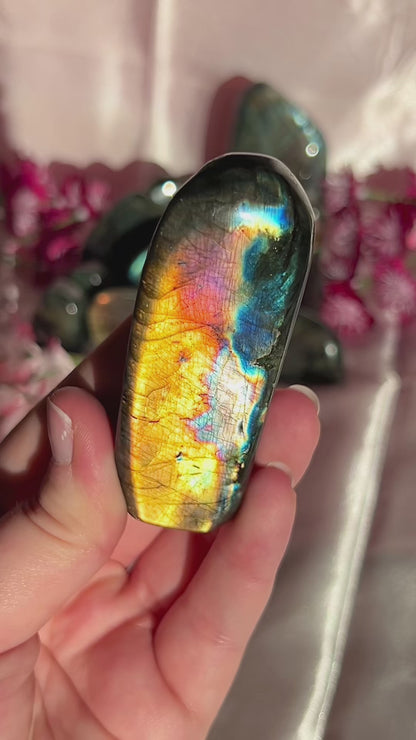 Rainbow Flash Labradorite Freeform from Finland