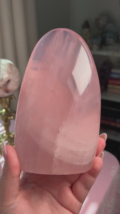 Jelly Bubblegum Pink Star Rose Quartz Freeform