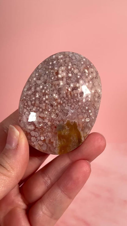 Pink Amethyst Large Palm Stone