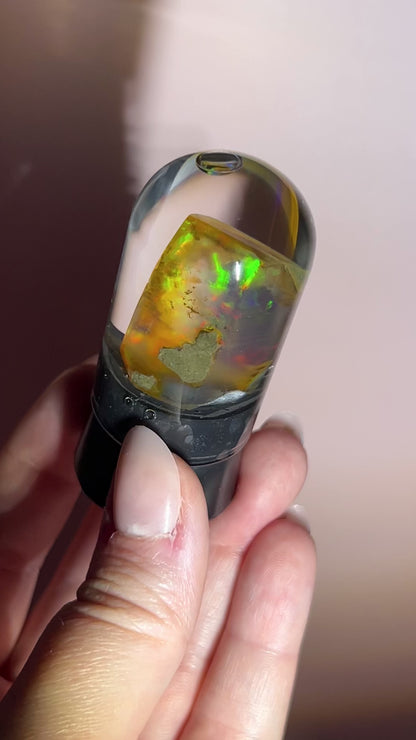 Ethiopian Water Opal in Display Case