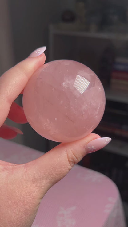 Star Rose Quartz Sphere “L”