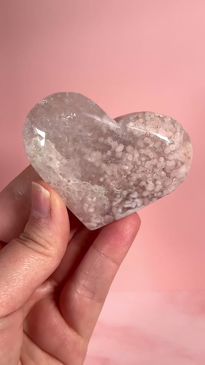 Pastel Pink Amethyst Heart
