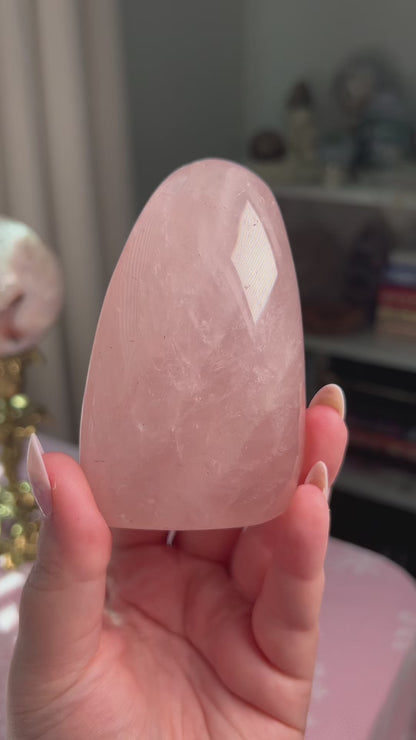 Soft Pink Star Rose Quartz Freeform