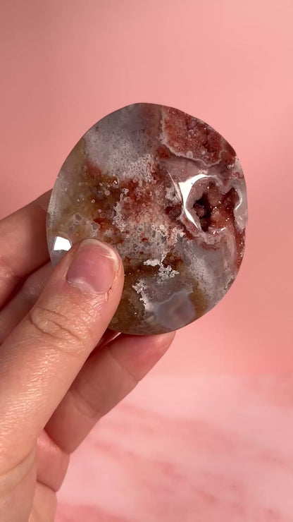 Pink Amethyst Large Palm Stone